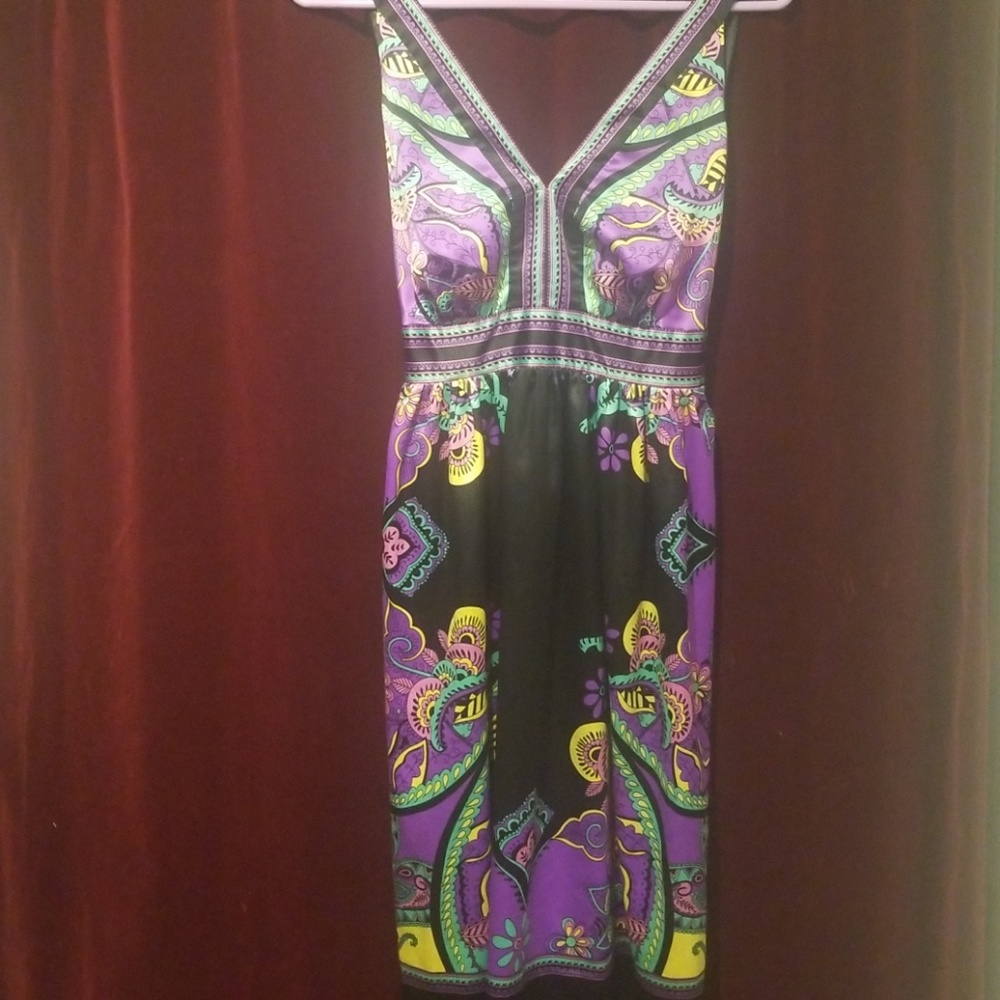 Black dress with a cute pattern